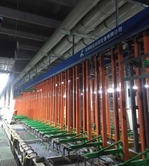 飛創(chuàng)科技電鍍?nèi)詣?dòng)環(huán)形式垂直升降生產(chǎn)線(xiàn)